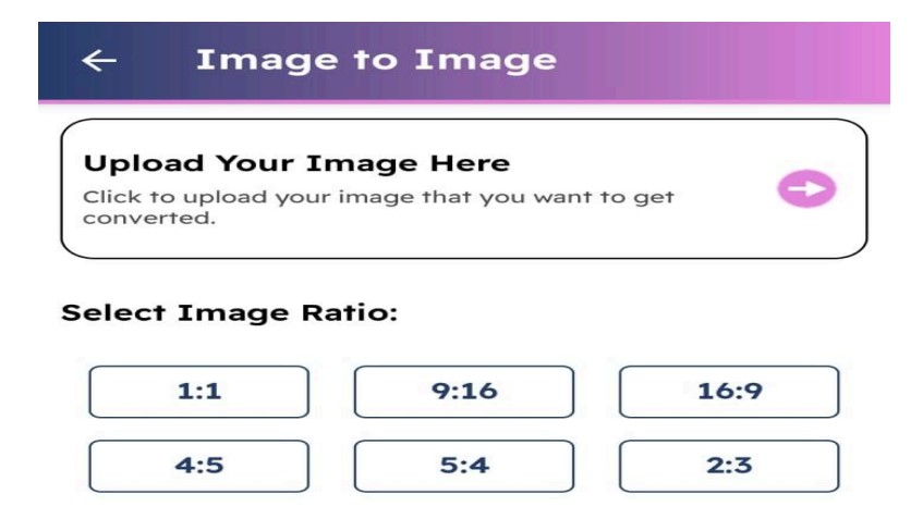 select image ratio